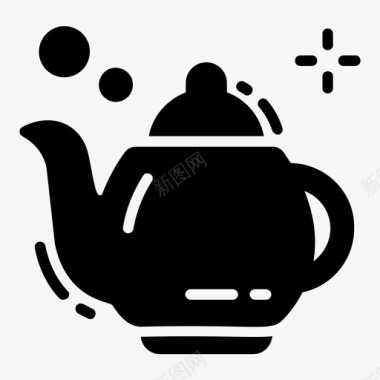 茶壶水壶液体容器图标