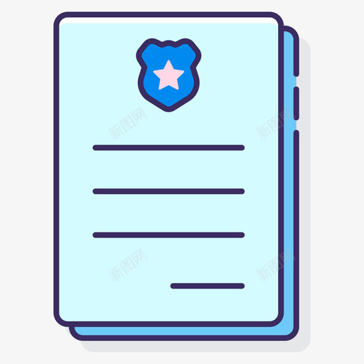 法律文件私家侦探2线性颜色svg_新图网 https://ixintu.com 法律文件 私家侦探 线性 颜色
