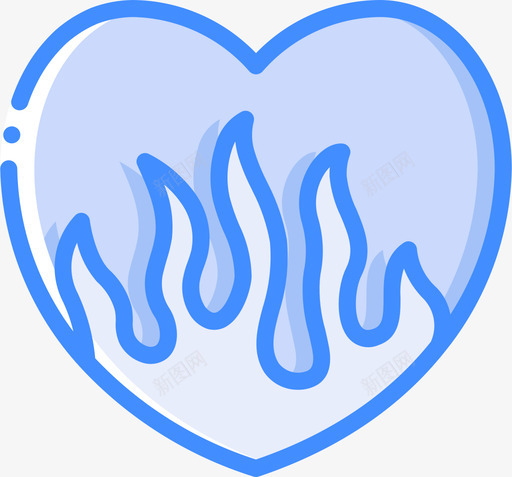 心脏纹身17蓝色svg_新图网 https://ixintu.com 心脏 纹身 蓝色