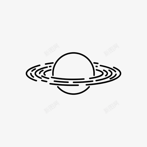 土星行星光环行星svg_新图网 https://ixintu.com 光环 行星 土星 太阳系 太空