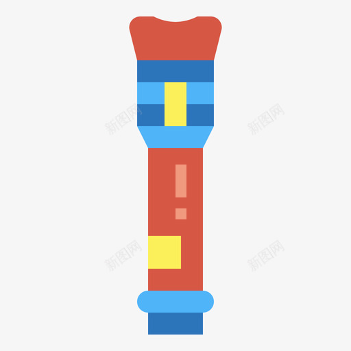 手电筒灯2扁平svg_新图网 https://ixintu.com 手电筒 扁平