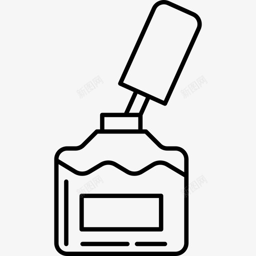 指甲油瓶颜色上光剂svg_新图网 https://ixintu.com 指甲 指甲油 油瓶 颜色 上光 美容 美容器 器具