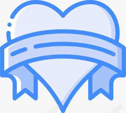 心脏纹身17蓝色图标