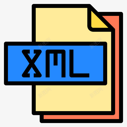 Xml文件文件格式4线性颜色svg_新图网 https://ixintu.com 文件 Xml 格式 线性 颜色