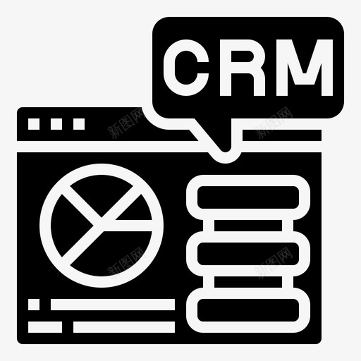 CRM客户关系管理6字形svg_新图网 https://ixintu.com CRM 客户关系 管理 字形