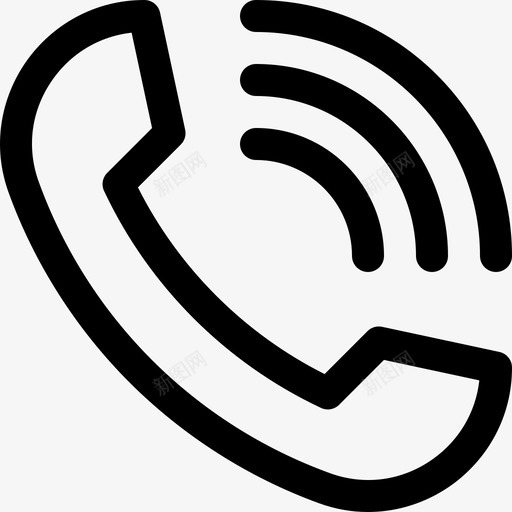 电话铃响用户界面162线性svg_新图网 https://ixintu.com 电话 电话铃 铃响 用户界面 线性