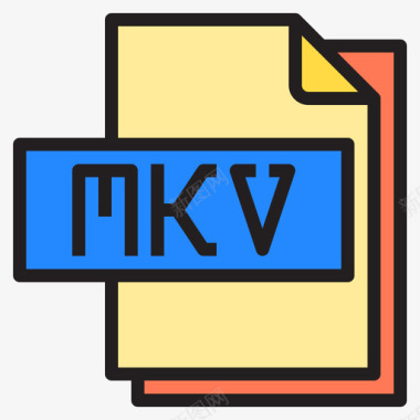 Mkv文件格式4线性颜色图标