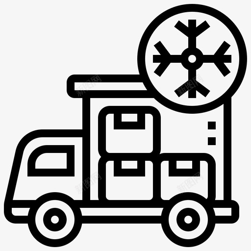 卡车装运20直线svg_新图网 https://ixintu.com 卡车 装运 直线
