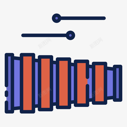 木琴乐器18线纹颜色svg_新图网 https://ixintu.com 木琴 乐器 线纹 颜色