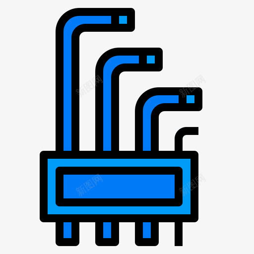 六角扳手家用工具4线性颜色svg_新图网 https://ixintu.com 六角 扳手 家用 工具 线性 颜色