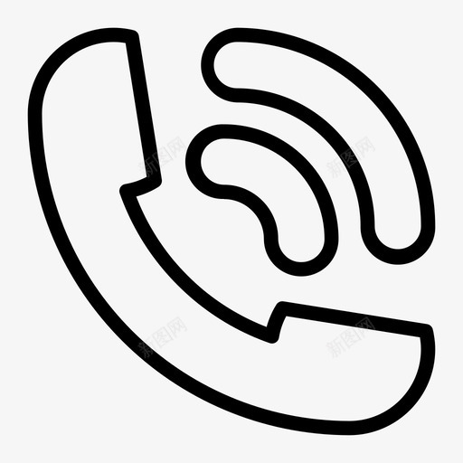 信号呼叫联系人svg_新图网 https://ixintu.com 电话 信号 呼叫 联系人 铃声 活动 图标 设置 轮廓