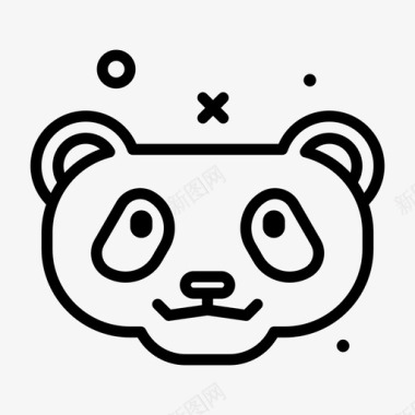 熊猫农历65岁直系图标