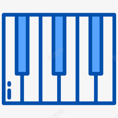 键盘音乐应用程序3蓝色图标