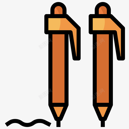 钢笔回学校107线颜色svg_新图网 https://ixintu.com 钢笔 学校 颜色