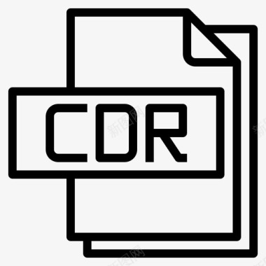 Cdr文件文件格式1线性图标