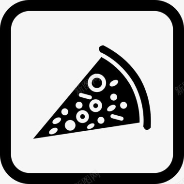 披萨块餐厅图标