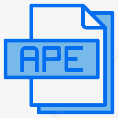 文件扩展名文件格式5蓝色图标