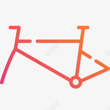 车架自行车配件2直线坡度图标