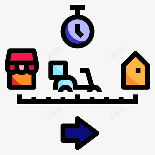 路线美食在线3线颜色svg_新图网 https://ixintu.com 路线 美食 在线 颜色