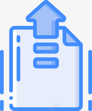 上传文件和文件夹操作4蓝色图标