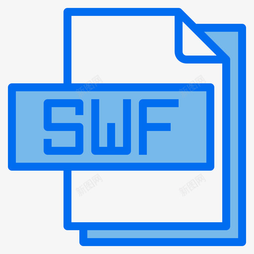 Swf文件文件格式5蓝色svg_新图网 https://ixintu.com 文件 Swf 格式 蓝色