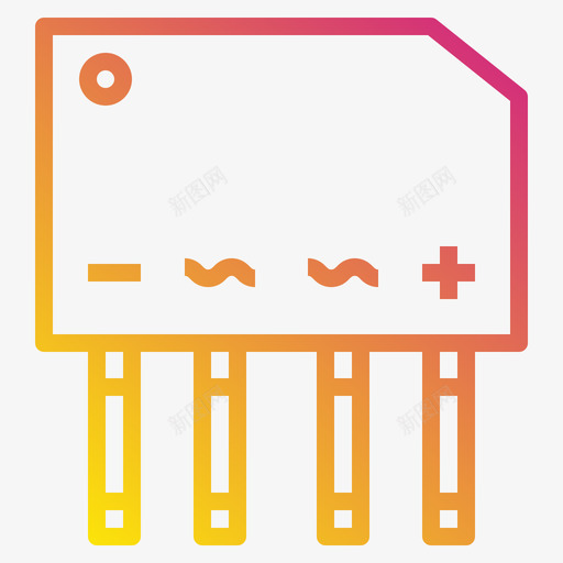 电桥电子元件2梯度svg_新图网 https://ixintu.com 电桥 电子元件 梯度