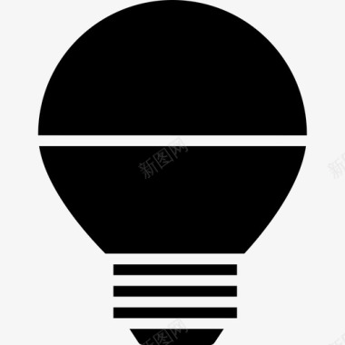 Led灯泡能量和功率5填充图标