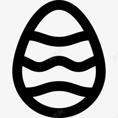 复活节彩蛋复活节66直纹图标