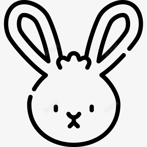 野兔动物和自然公园6线性svg_新图网 https://ixintu.com 野兔 动物 自然 公园 线性
