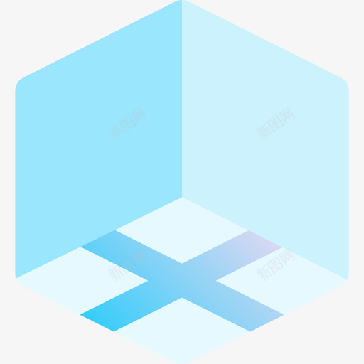 3d立方体虚拟现实104蓝色svg_新图网 https://ixintu.com 3d 立方体 虚拟现实 蓝色