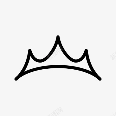 王冠装饰珠宝图标