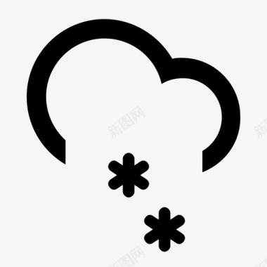 icon-天气-中雪图标