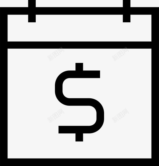 日历日期美元svg_新图网 https://ixintu.com 日历 日期 美元 财务 收入 货币