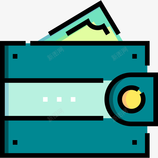 钱包金融180线性颜色svg_新图网 https://ixintu.com 钱包 金融 线性 颜色