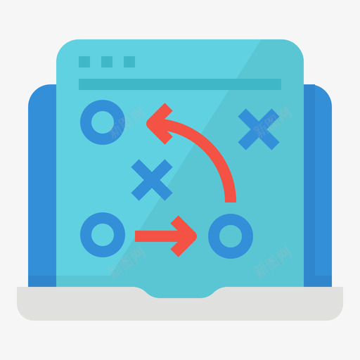 战略数字战略1扁平化svg_新图网 https://ixintu.com 战略 数字 扁平化