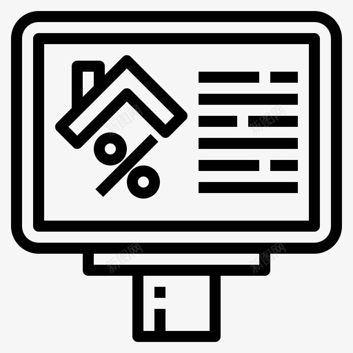 广告牌广告营销svg_新图网 https://ixintu.com 广告牌 广告 营销 海报 房地产 图标