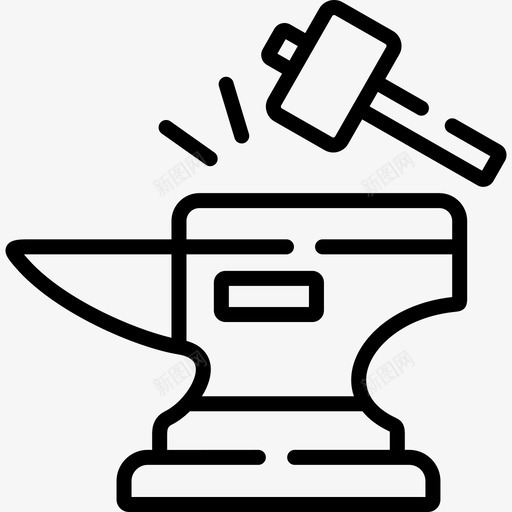 铁砧制作18直线svg_新图网 https://ixintu.com 铁砧 制作 直线