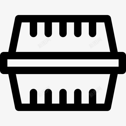 外卖塑料制品7线性svg_新图网 https://ixintu.com 外卖 塑料制品 线性