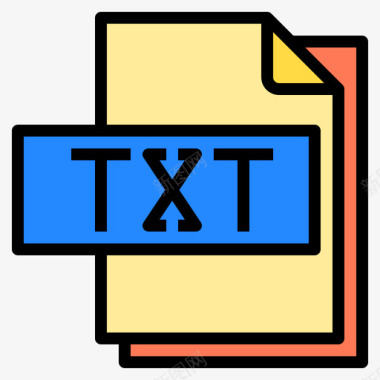 Txt文件文件格式4线性颜色图标