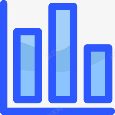 图表商务478蓝色图标