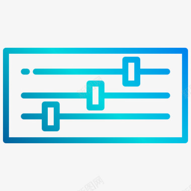 均衡器音乐应用程序线性梯度图标