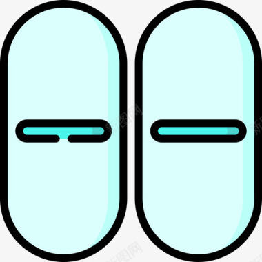 胶囊药物2线性颜色图标