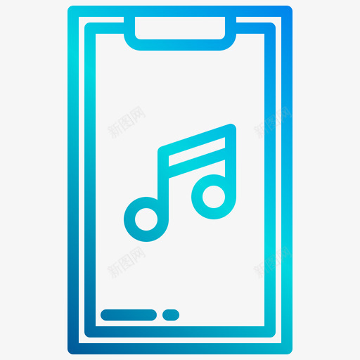 注意音乐应用程序线性渐变svg_新图网 https://ixintu.com 注意 音乐 应用程序 线性 渐变