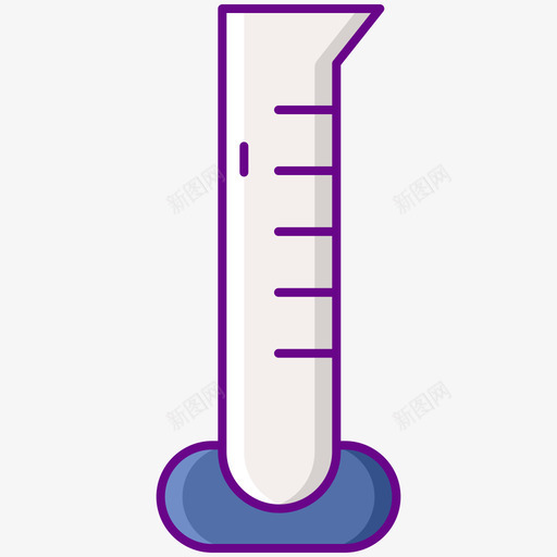 量筒实验室58线性颜色svg_新图网 https://ixintu.com 量筒 实验室 线性 颜色