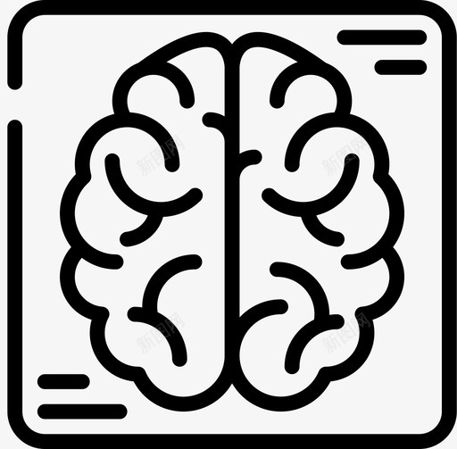 大脑神经学2线性svg_新图网 https://ixintu.com 大脑 神经学 线性
