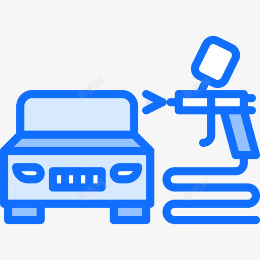 汽车喷漆洗车19蓝色svg_新图网 https://ixintu.com 汽车 喷漆 洗车 蓝色