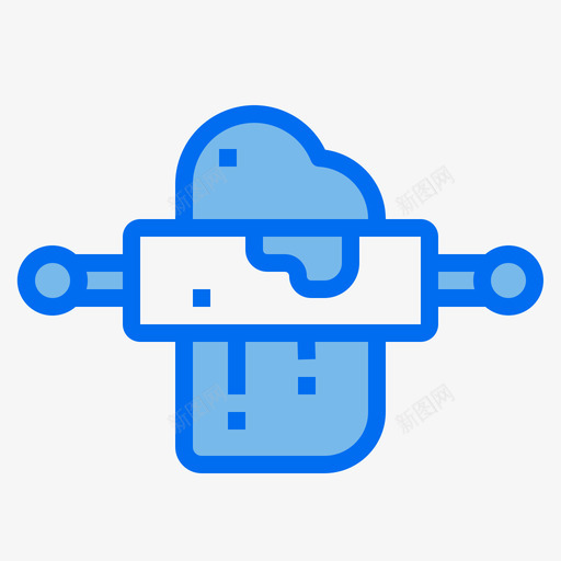 擀面团烹饪113蓝色svg_新图网 https://ixintu.com 面团 烹饪 蓝色