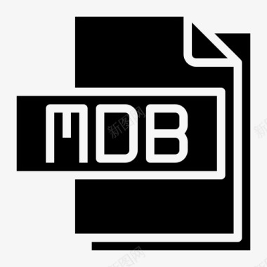 Mdb文件文件格式实体图标