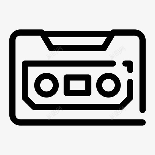 盒式磁带录音歌曲svg_新图网 https://ixintu.com 盒式 磁带 录音 歌曲 卡蒙 ui 间隙 介质