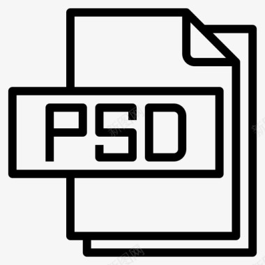 Psd文件文件格式1线性图标